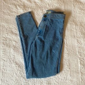 Topshop Light Blue Joni Jeans